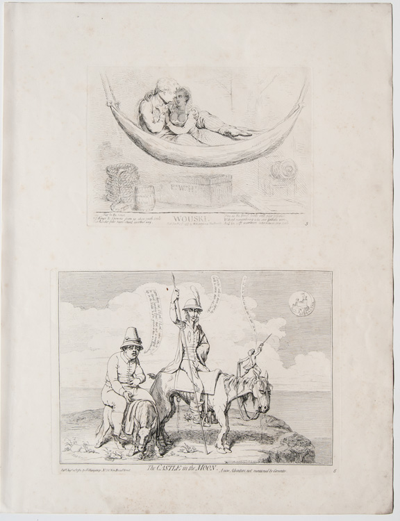 original james Gillray etchings from the suppressed series: Wouski


The Castle in the Moon